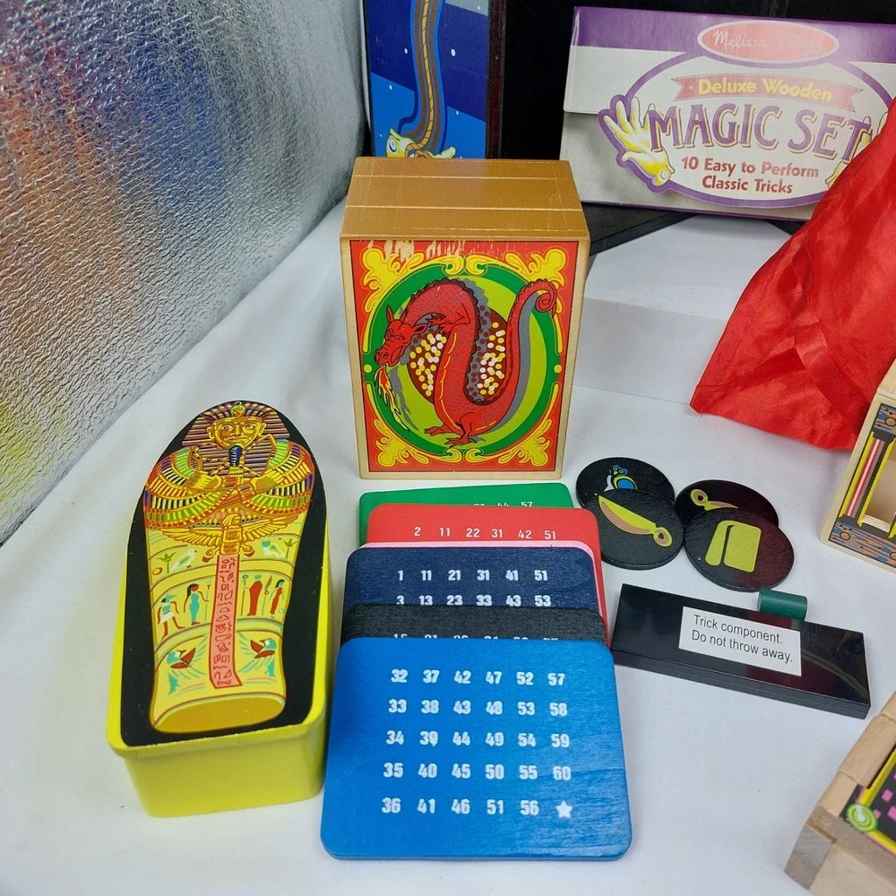 Melissa & Doug Deluxe Wooden Magic Set 8 Classic Tricks‎ *READ